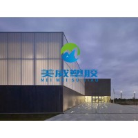 浙江工程雨棚6 8 10 12毫米十年质保透明湖蓝阳光板