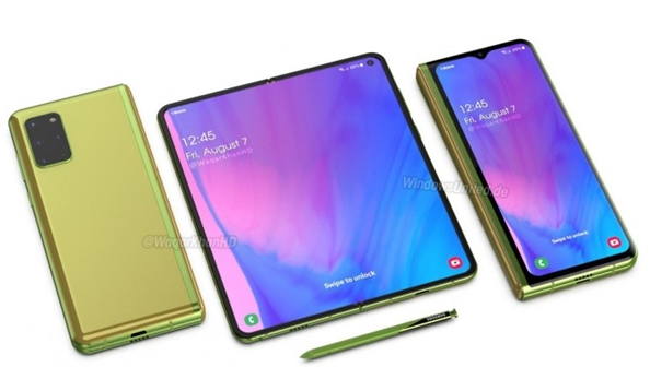 三星Galaxy Fold 2新动态 三星Galaxy Fold 2渲染图