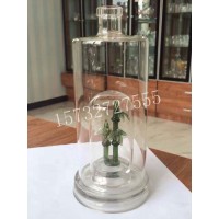 竹子造型玻璃工艺酒瓶吹制手工异形酒瓶创意玻璃白酒瓶