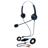 hoRme合镁S400DP头戴式双耳双3.5插头话务耳机