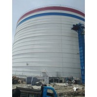 宁夏3万吨骨料钢板仓  落地式钢板库