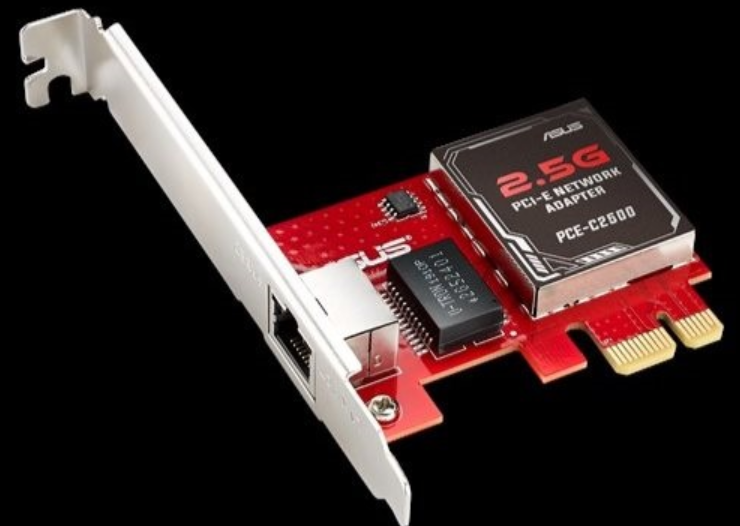 华硕发布台式机专用 PCIe 2.5GbE 网卡 PCE-C2500