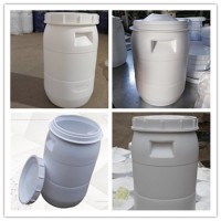 多用圆桶带盖-塑料圆桶40L升方形白色食品级塑料桶