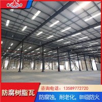 增强纤维合成树脂瓦 山东诸城波浪板 apvc塑钢瓦结实耐用