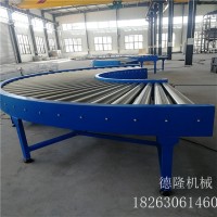 不锈钢动力滚筒输送机辊道输送设备180度转弯箱包流水线设备