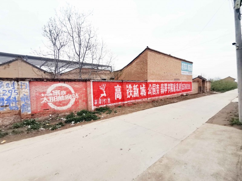翡翠书院礼泉地区（手绘）墙体广告精选照片远景5 (1)