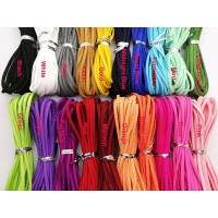 多颜色规格进口鹿皮绒皮绳|3mm双面绒皮绳|DIY饰件韩国绒