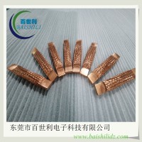 模具定型定制熔压端子一体化铜编织带软连接百世利制作工艺